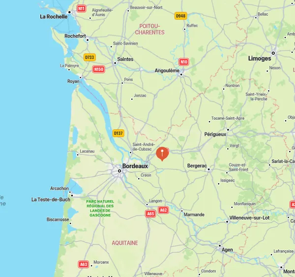 Zone d'intervention — Gironde et départements limitrophes
